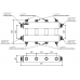 Модульный коллектор MK-150-4DUx25 (до 150 кВт, 2 магистр. подкл. G 1½″, 2 контура G 1″ вверх и 2 вниз)